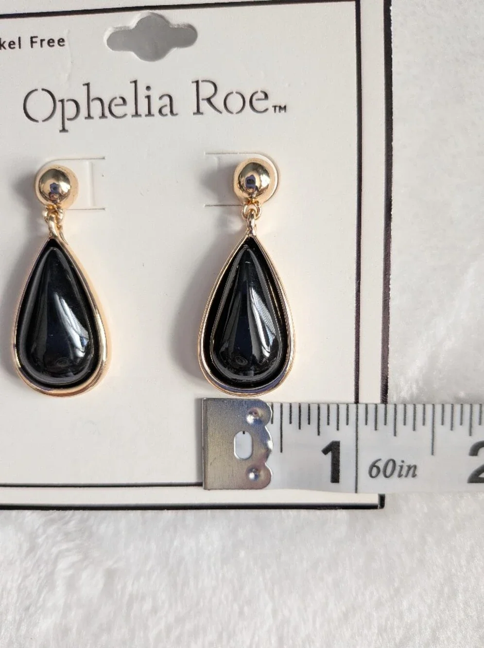❤️ Ophelia Roe Black And Gold Earrings